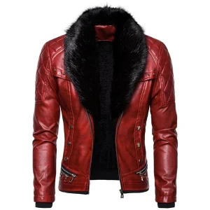 VINTAGE-FUR-COLLAR-ZIPPER-LEATHER-JACKET-FOR-MEN