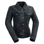 Women's Distressed Leather Jacket