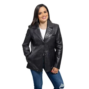 Women's Whet Blu Dahlia Classic Leather Blazer